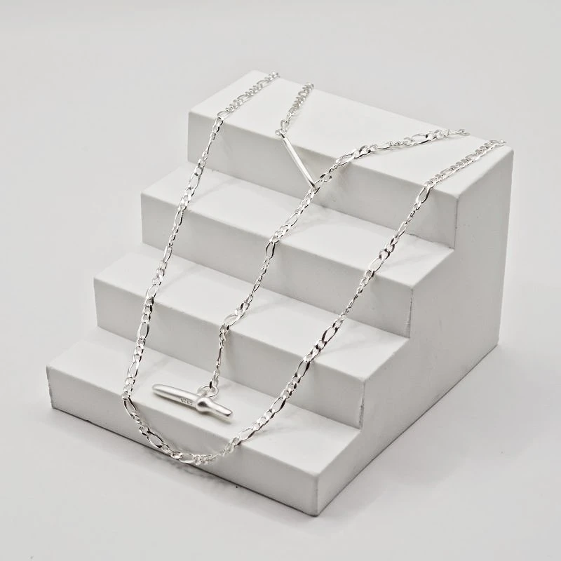 Sidabrinis kaklo papuošalas Lariat