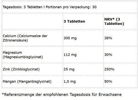 BioTech Organiniai Kalcis, Cinkas, Magnis 90 Tablečių
