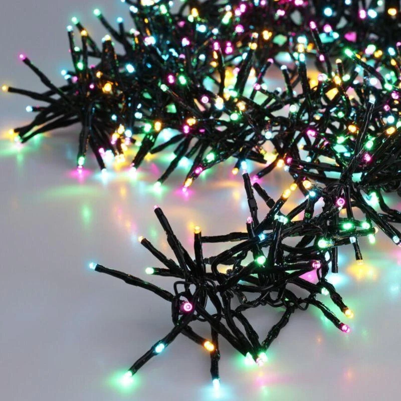 KOOPMAN Kalėdinė girlianda eglutei, 576 LED, makaron spalvos, su laikmačiu, 4 spalvos