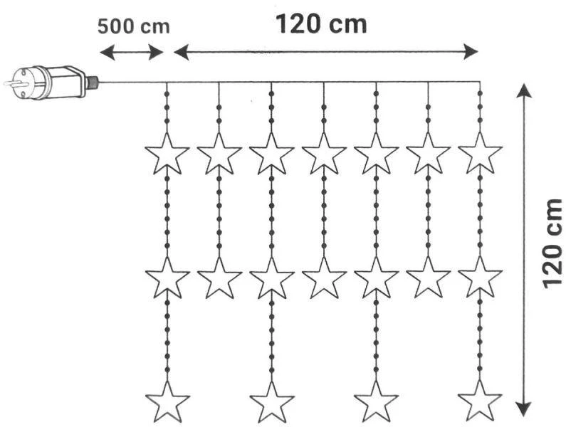 KOOPMAN Kalėdinės LED girliandos užuolaida 235 LED