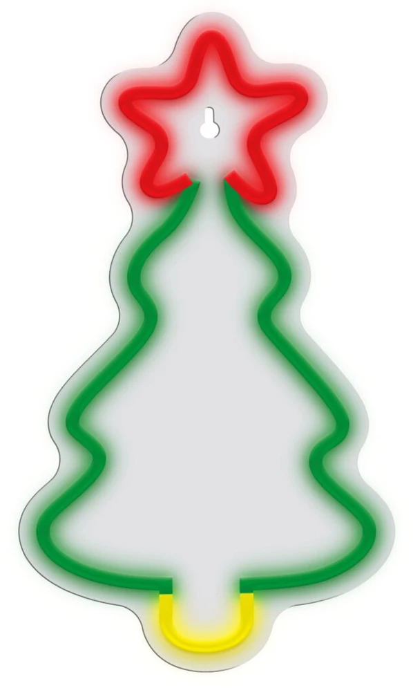 Kalėdų eglutės formos LED neoninis šviestuvas Manta SNL106MT