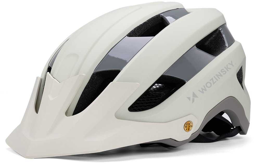 Dviratininko šalmas MTB Wozinsky su odpinanym daszkiem lekki 57-62 cm - pastelowa žalia
