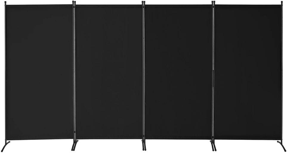 VEVOR Kambario pertvara 4 panelės juoda
