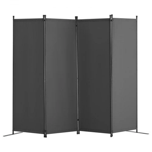 VEVOR Kambario pertvara, 4 panelių, pilka