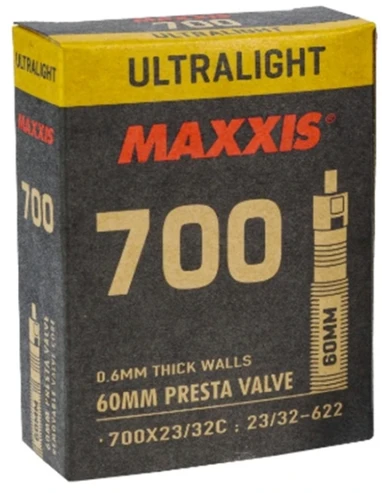 Kamera dviračiui Maxxis 700 x 23/32C Presta 60 mm Ultralight
