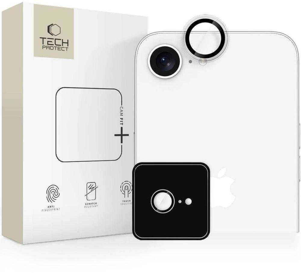 „Tech-Protect Camring Fit+“ objektyvo dangtelis, skirtas „iPhone 16e / 17e“ – skaidrus