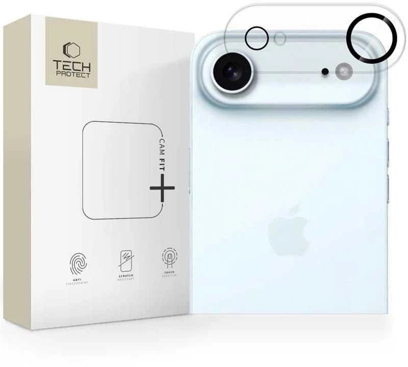 „Tech-Protect Cam Fit+“ kameros dėklas, skirtas „iPhone 17 Air“ – skaidrus