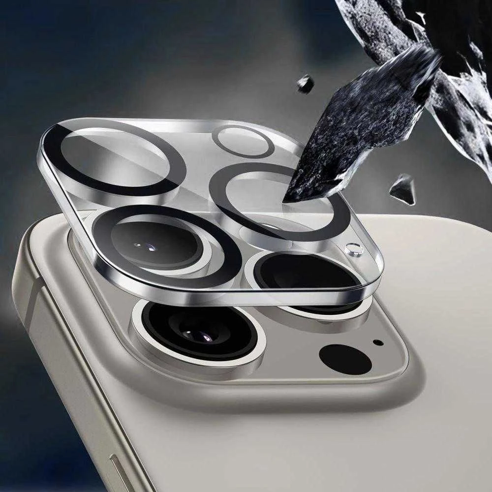 „Tech-Protect Cam Fit+“ kameros dėklas, skirtas „iPhone 17 Pro Max“ – skaidrus