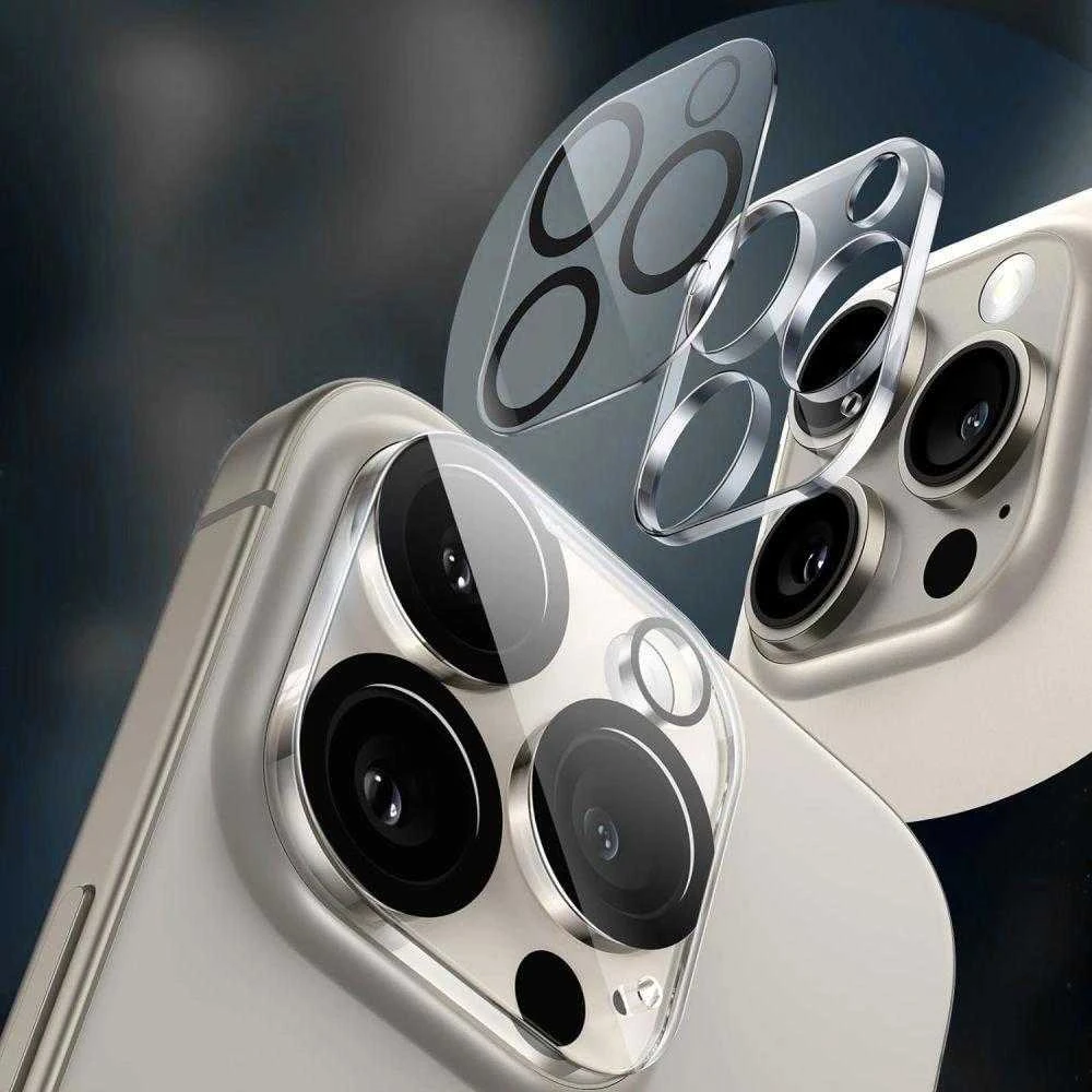 „Tech-Protect Cam Fit+“ kameros dėklas, skirtas „iPhone 17 Pro Max“ – skaidrus