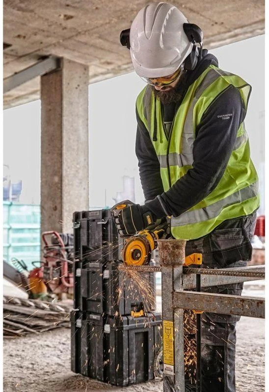 Kampinis šlifuoklis Dewalt DCG418N-XJ; 54 V (be akumuliatoriaus ir pakrovėjo)
