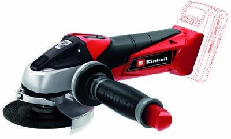 Einhell kampinis šlifuoklis TE-AG 18/115 Li be akumuliatoriaus ir kroviklio