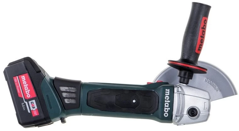 Kampinis šlifuoklis Metabo W 18 LTX 150 QUICK, žalias ir juodas