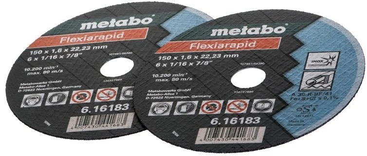 Kampinis šlifuoklis Metabo W 18 LTX 150 QUICK, žalias ir juodas