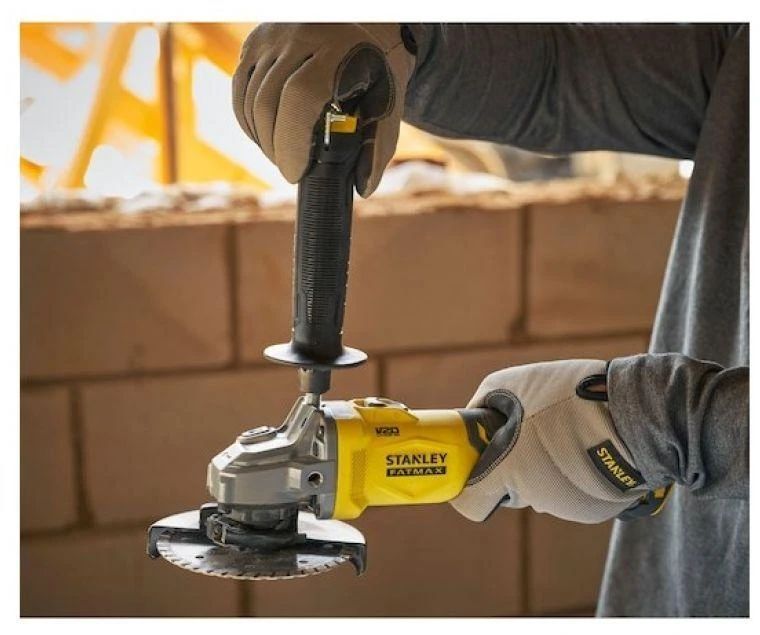 Kampinis šlifuoklis Stanley SFMCG710M1T-QW, 12,5 cm, 8500 aps./min., 800 W, 1,84 kg