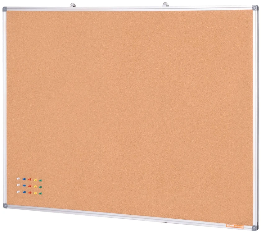 VEVOR 122x91 cm kamštinė lenta su smeigtukais