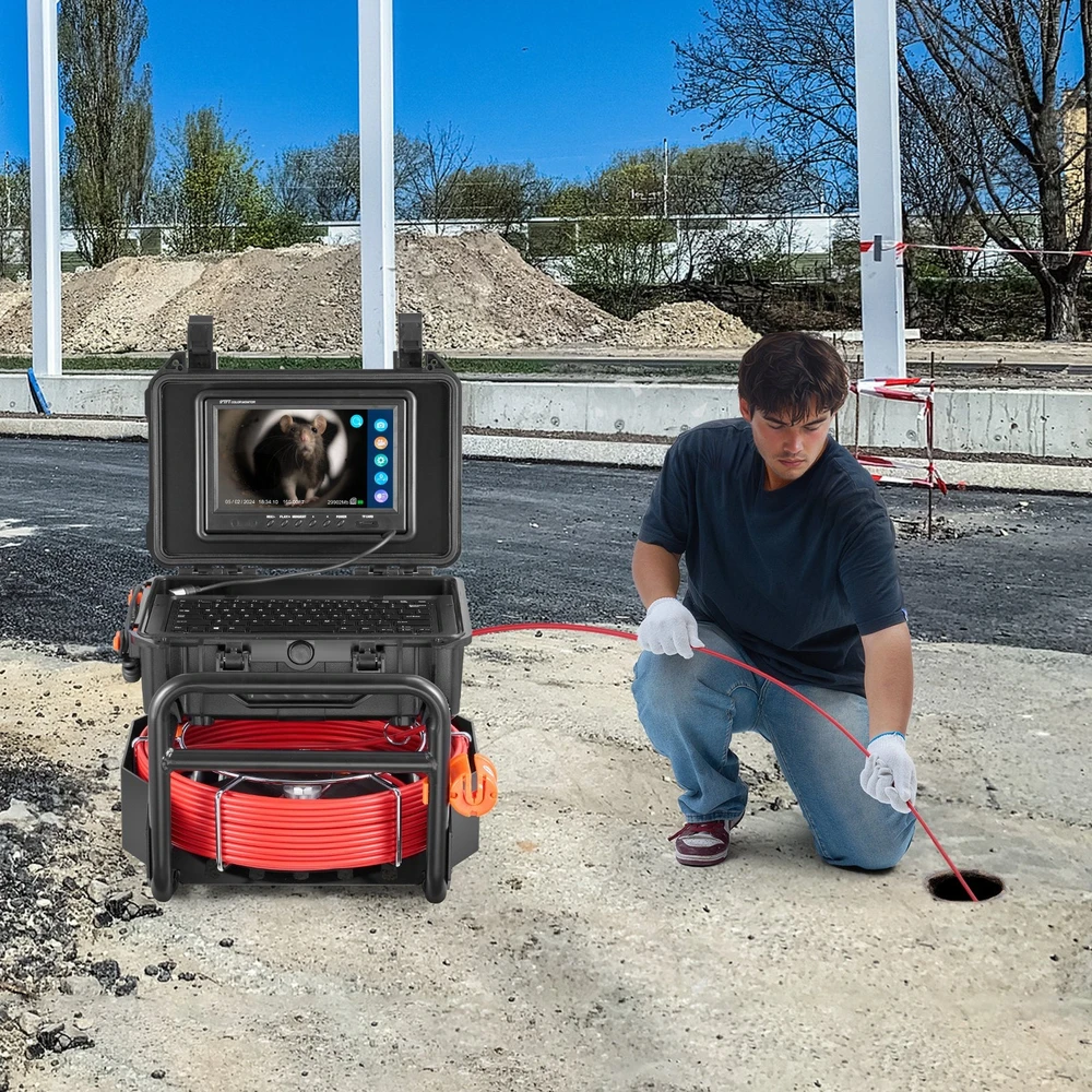 VEVOR Kanalizacijos kamera su 512Hz siųstuvu