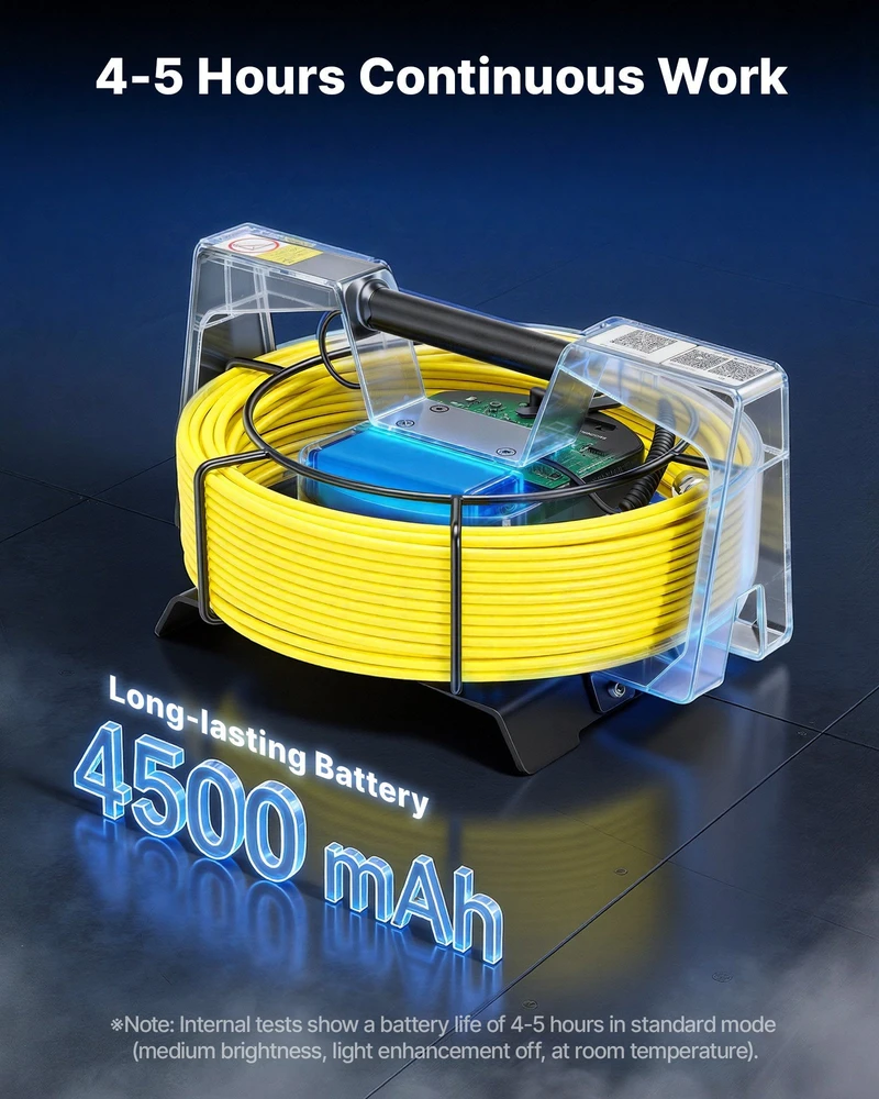 VEVOR Nuotekų kamera su WiFi, 30m kanalizacijos vamzdynui