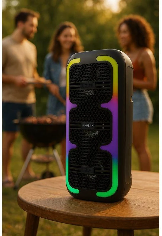 Karaoke garsiakalbis SQUEAK BEATONE BLUETOOTH 5.3, 45W FM RADIJAS, MICROSD, AUX, USB, USB-C SQ1009