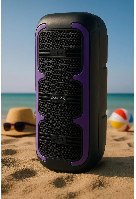 Karaoke garsiakalbis SQUEAK BEATONE BLUETOOTH 5.3, 45W FM RADIJAS, MICROSD, AUX, USB, USB-C SQ1009