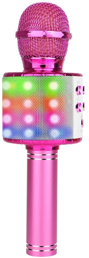Karaoke mikrofonas su garsiakalbiu Manta MIC21-PKL, rožinis