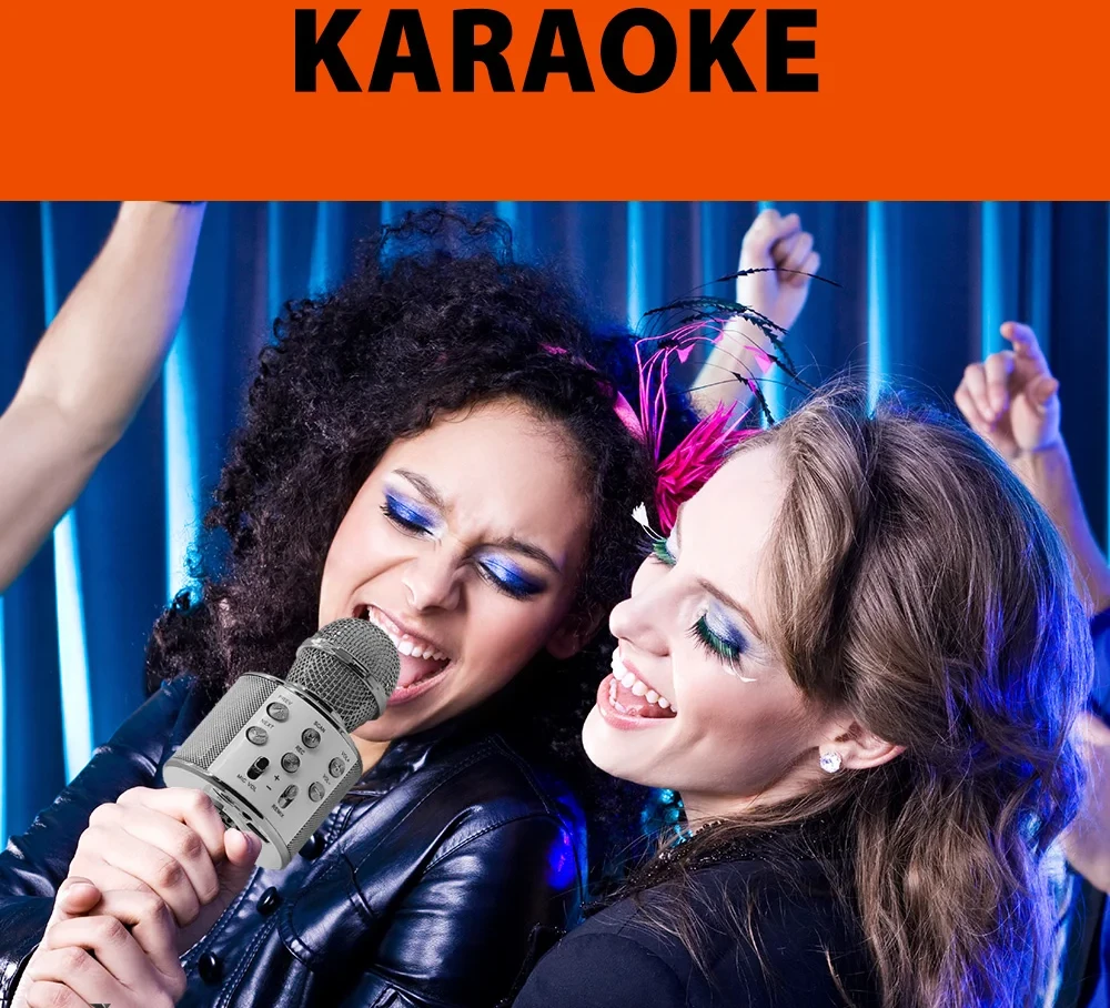 Karaoke mikrofonas su garsiakalbiu Manta MIC21-PKL, rožinis