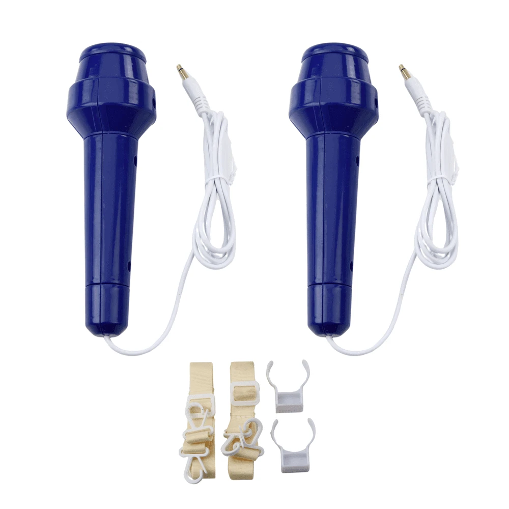 Lean Toys Interaktyvi muzikos kolonėlė vaikams su mikrofonais ir LED šviesomis