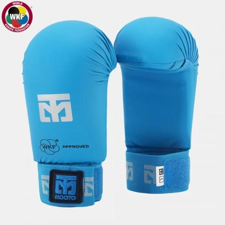 Karate pirštinės - „Mitts 2“ MĖLYNOS WKF | MOOTO
