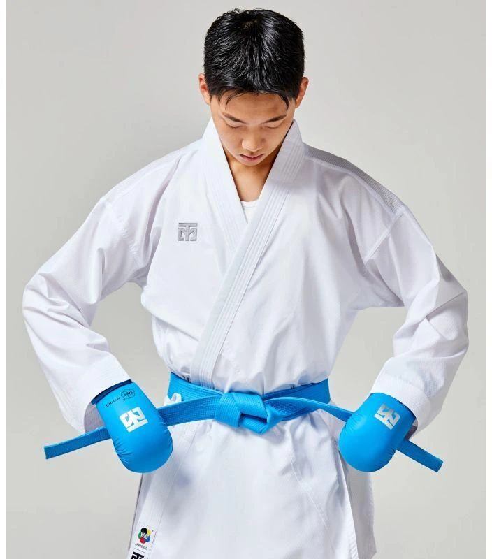 Karate pirštinės - „Mitts 2“ MĖLYNOS WKF | MOOTO