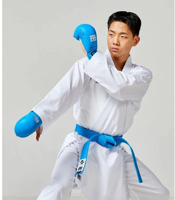 Karate pirštinės - „Mitts 2“ MĖLYNOS WKF | MOOTO
