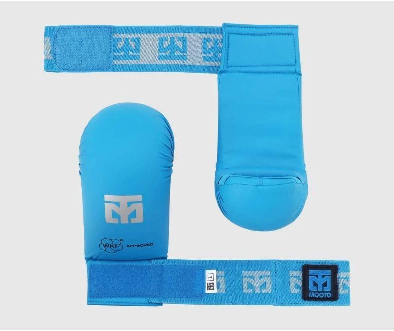 Karate pirštinės - „Mitts 2“ MĖLYNOS WKF | MOOTO