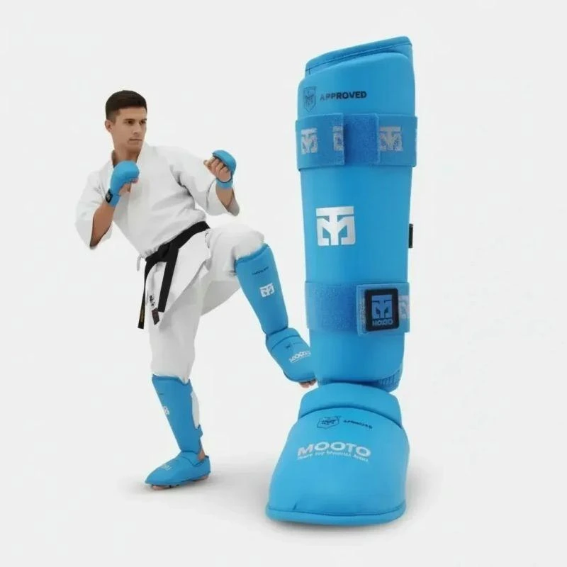Karate WKF Mėlyni blauzdų ir pėdų apsaugai | MOOTO