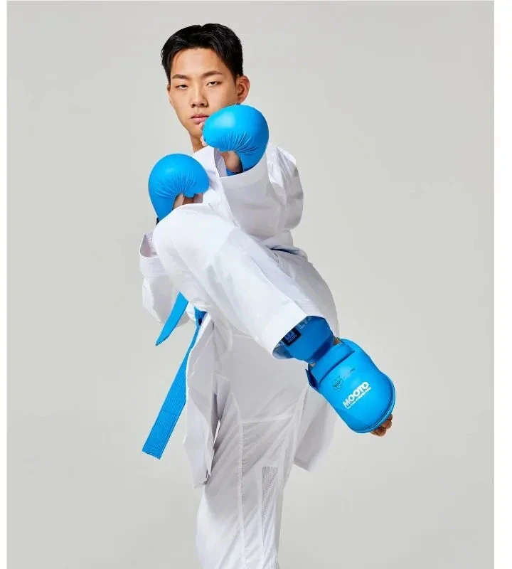 Karate WKF Mėlyni blauzdų ir pėdų apsaugai | MOOTO