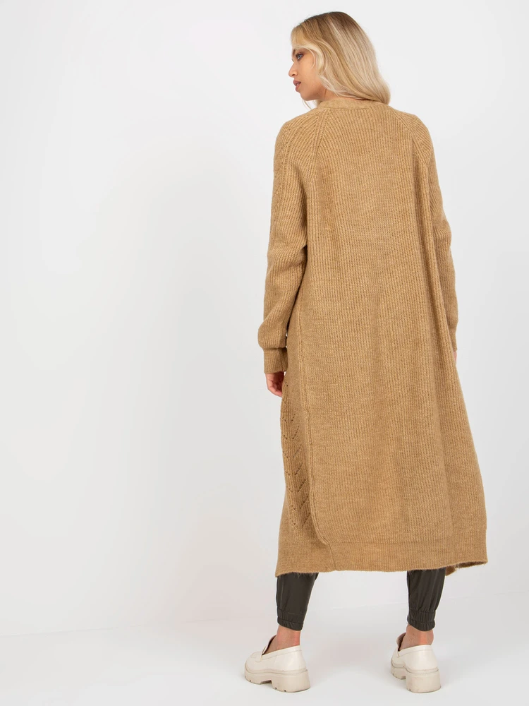 Kardiganas moterims-VI-SW-21TU750.31X-camel