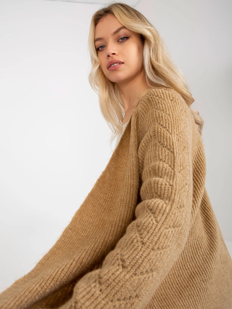 Kardiganas moterims-VI-SW-21TU750.31X-camel