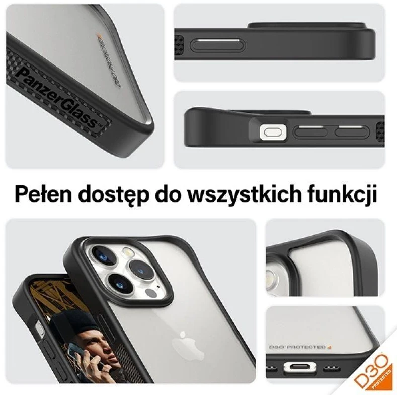 Panzer Glass PanzerGlass™ ClearCase su D3O iPhone 15 Pro