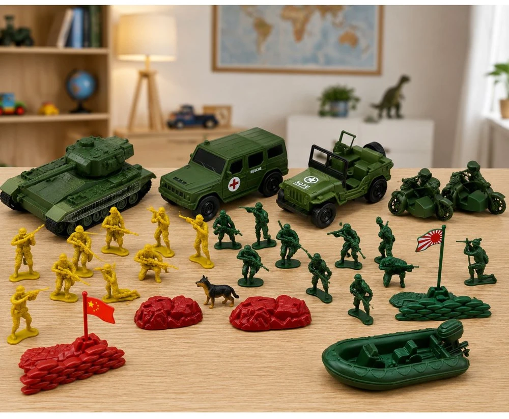 Lean Toys Karinis rinkinys 46 vnt.