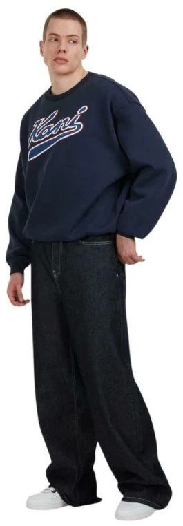 Karl Kani Varsity Print Viens Dydis Apvali Apykaklė Bliuzonas PD00007519