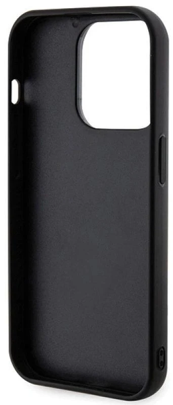 Karl Lagerfeld KLHCP15L3DMBKCK Apple iPhone 15 Pro 6.1″ juodos spalvos kietas dėklas 3D Rubber Glitter Logo