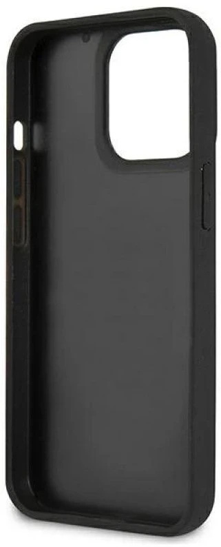 Karl Lagerfeld KLHCP13LCH3DBK 13 Pro /13 6,1″ juodos spalvos kietas dėklas 3D Rubber Choupette