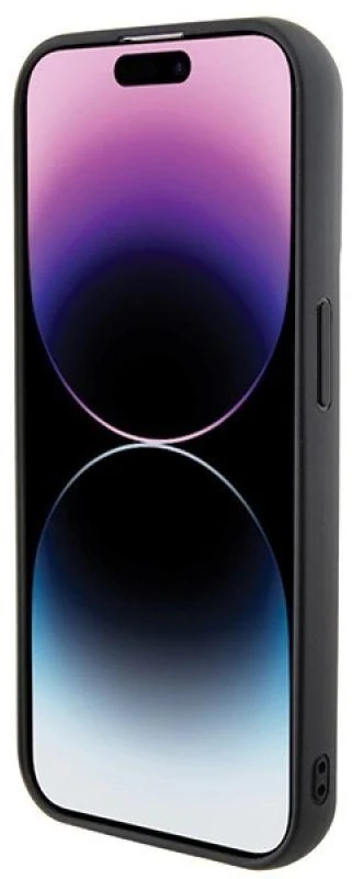 Karl Lagerfeld KLHCP15L3DMKRLK Apple iPhone 15 Pro 6.1″ juodos spalvos kietas dėklas 3D Rubber Multi Logo