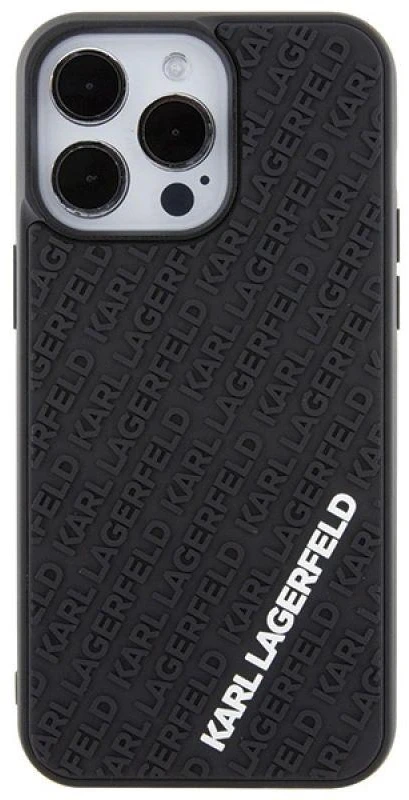Karl Lagerfeld dėklas, skirtas iPhone 15 Pro Max 6,7 KLHCP15X3DMKRLK juodas HC 3D Multi Logo