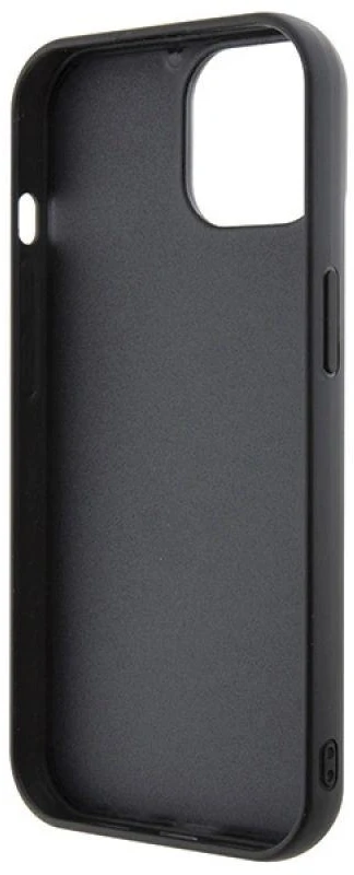 Karl Lagerfeld KLHCP15S3DMKRLK Apple iPhone 15/ 14 / 13 6.1″ juodos spalvos kietas dėklas 3D Rubber Multi Logo