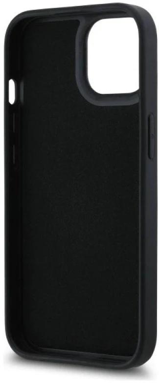 Karl Lagerfeld KLHCP15S3DRKSDLK Apple iPhone 15 6.1″ juodos spalvos kietas dėklas 3D Rubber Signature