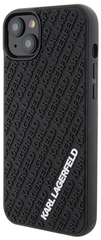 Karl Lagerfeld KLHCP15M3DMKRLK iPhone 15 Plus / 14 Plus 6.7″ juodos spalvos kietas dėklas 3D Rubber Multi Lo