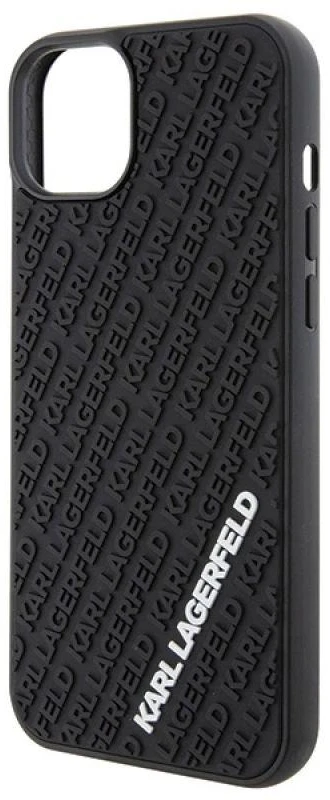 Karl Lagerfeld KLHCP15M3DMKRLK iPhone 15 Plus / 14 Plus 6.7″ juodos spalvos kietas dėklas 3D Rubber Multi Lo
