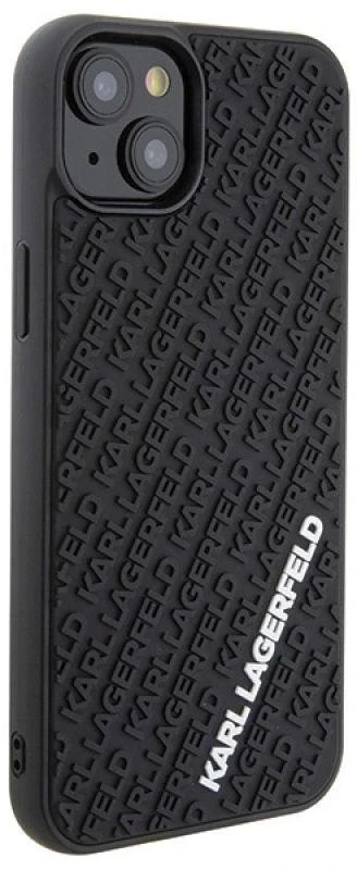 Karl Lagerfeld KLHCP15M3DMKRLK iPhone 15 Plus / 14 Plus 6.7″ juodos spalvos kietas dėklas 3D Rubber Multi Lo