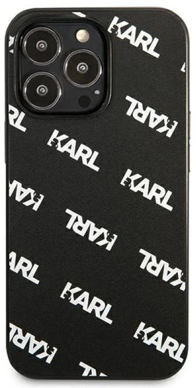Karl Lagerfeld KLHCP13LPULMBK3 Apple iPhone 13 Pro / 13 6,1″ kietas dėklas juodos spalvos Allover