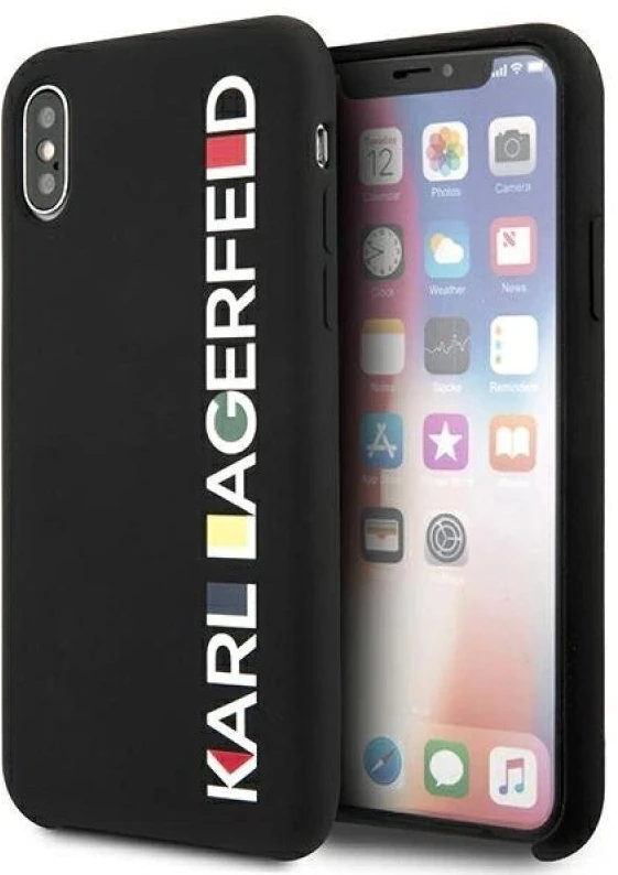 Karl Lagerfeld KLHCPXBHWHBK Apple iPhone X/XS hardcase dėklas telefonui juodos spalvos Glossy Bauhaus