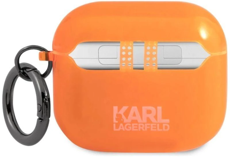 Karl Lagerfeld Choupette dėklas AirPods 3 - oranžinis