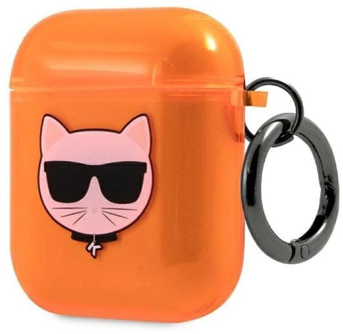 Karl Lagerfeld AIRPODS PRO KLA3UCHFO SILICONE COVER Oranžinis